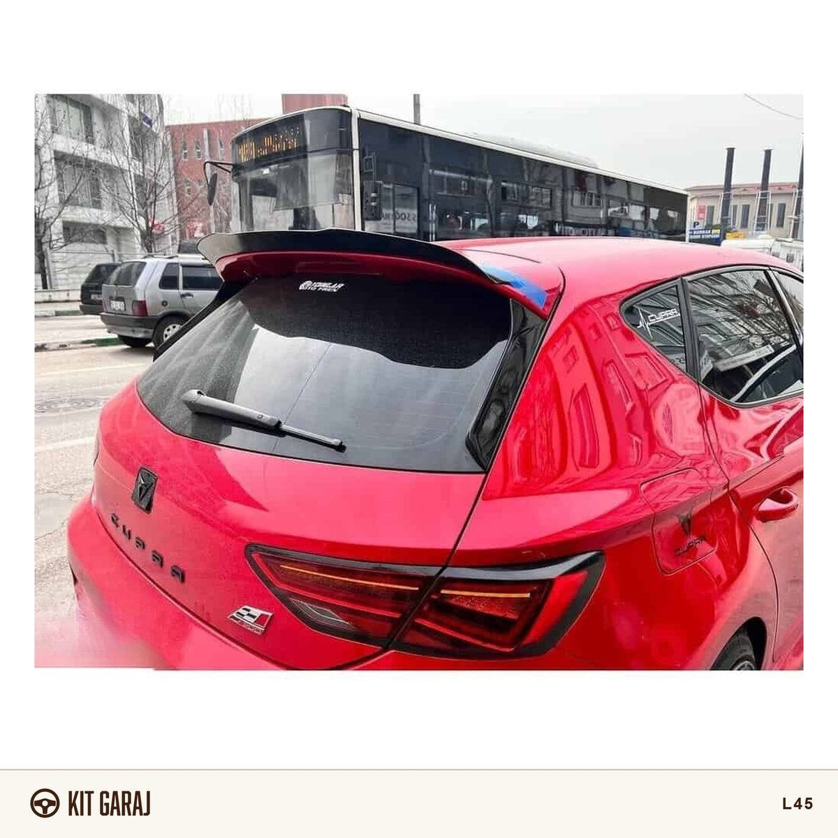 Seat Leon Mk3 2012-2020 Piano Black Spoiler (Plastik) Boyalı