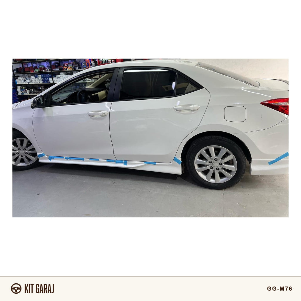 Toyota Corolla Custom Yan Marşpiyel (Plastik) Boyasız