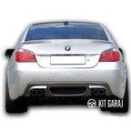 BMW E60 Difüzör M5 Rieger Parlak Siyah Plastik 2003-2009 Uyumlu