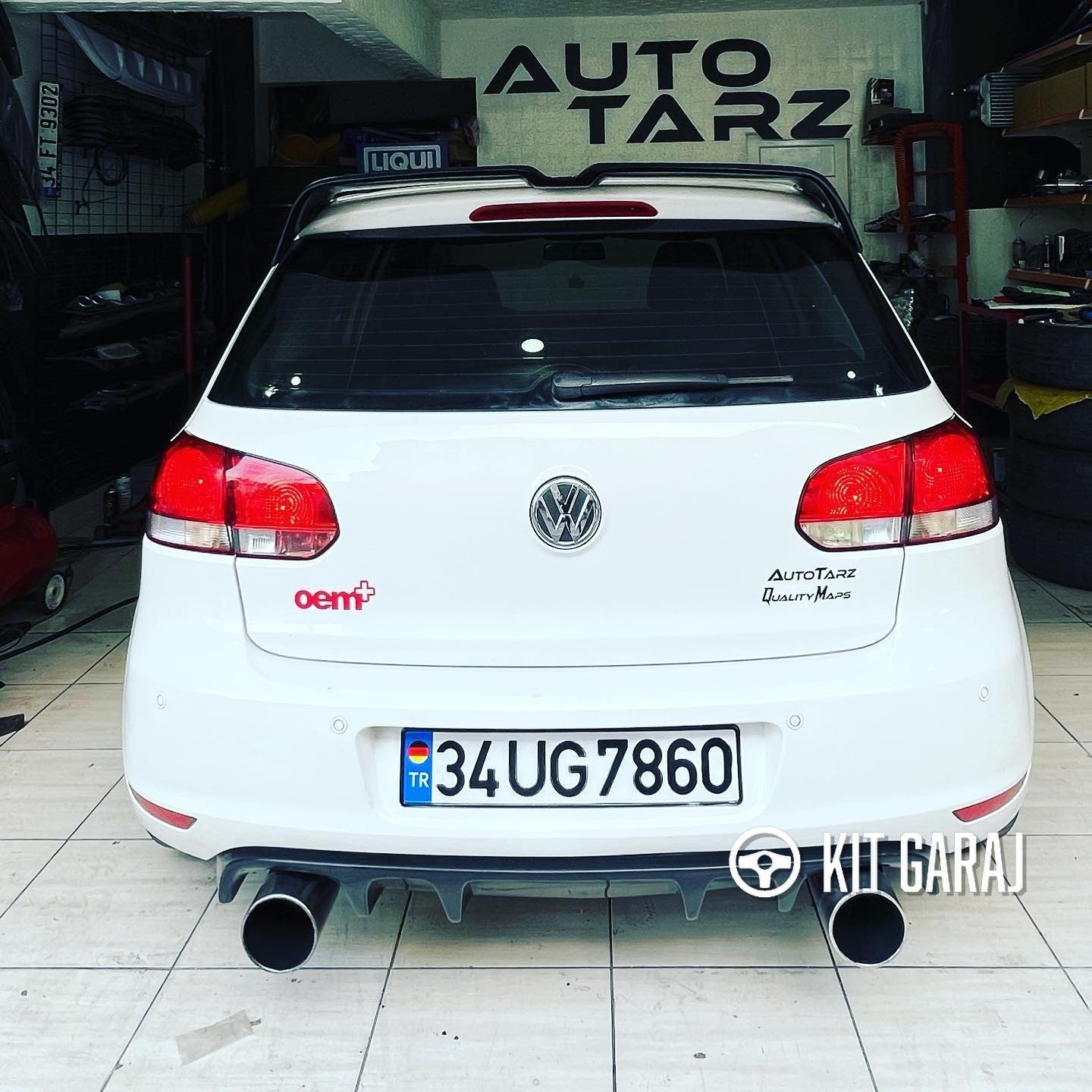 Volkswagen Golf 6 Rieger Difüzör (Plastik)