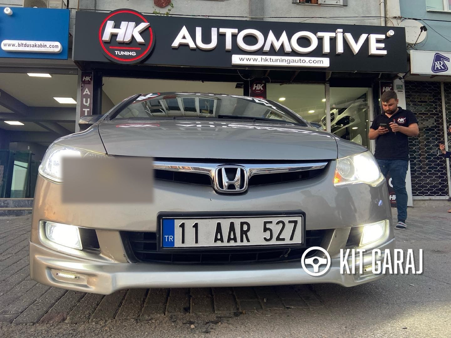 Honda Civic Fd6 Makyajsız Kasa Için Makyajlı Ön Ek (Plastik)