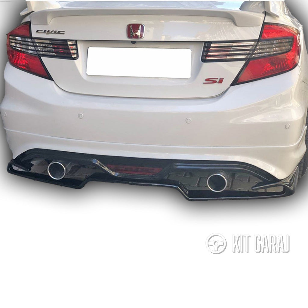 Honda Civic Uyumlu Vtec2 Fb7 Fd6 Voltex Difüzör Parlak Siyah Difüzör Plastik