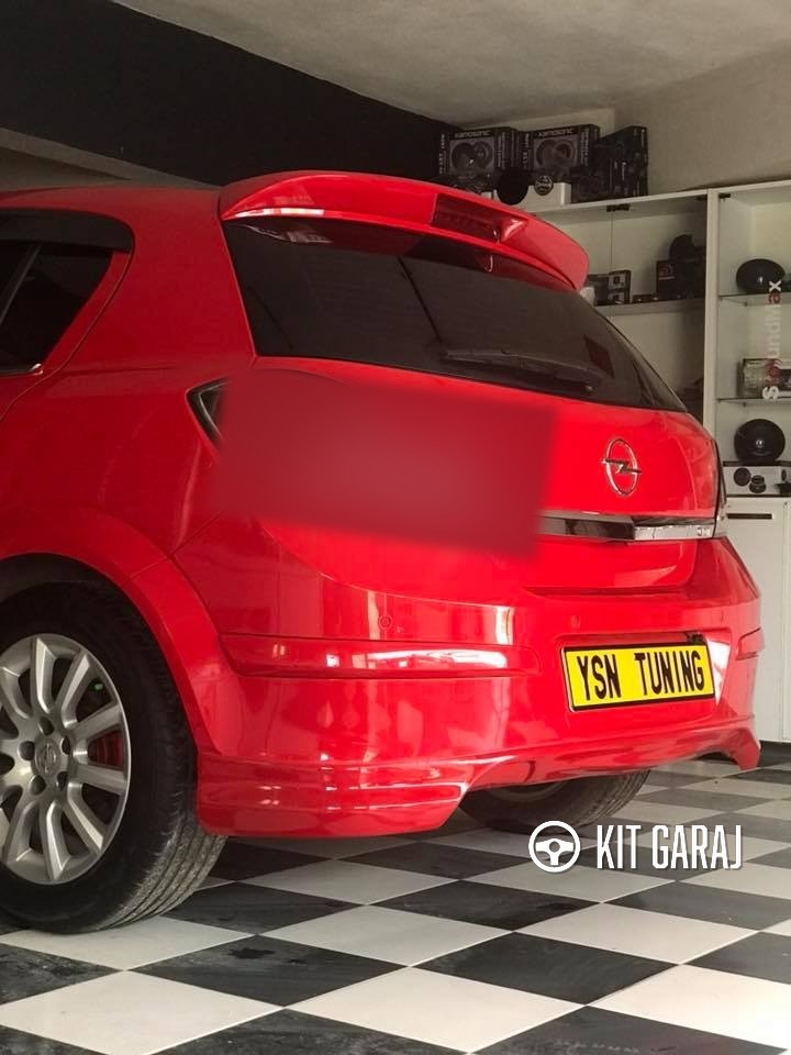 Opel Astra H Opc Line Uyumlu Arka Ek Plastik