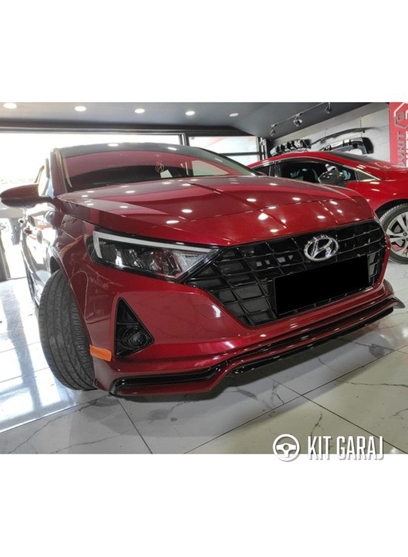 Hyundai i20 Ön Ek Karlık Plastik Mat Siyah 2019+
