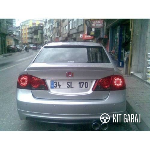 Honda Civic Fd6 Uyumlu Mugen Arka Ek (Plastik)