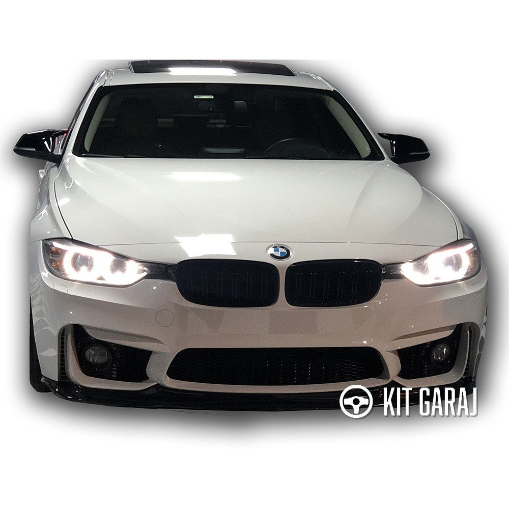 BMW F30 M3 Parlak Siyah Ön Lip (Plastik) Boyalı