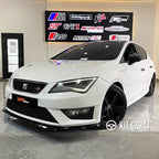Seat Leon 2012 Mk3 FR Parlak Siyah Ön Lip (Plastik) Boyalı