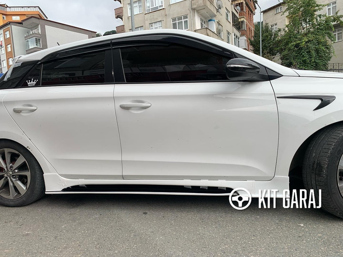 Hyundai i20 2015-2019 Boyasız Plastik Custom V2 Marşpiyel Takımı