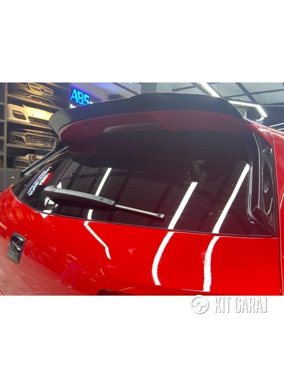Seat Leon Mk3 2012-2020 Uyumlu Parlak Siyah Plastik Cap Spoiler Eki