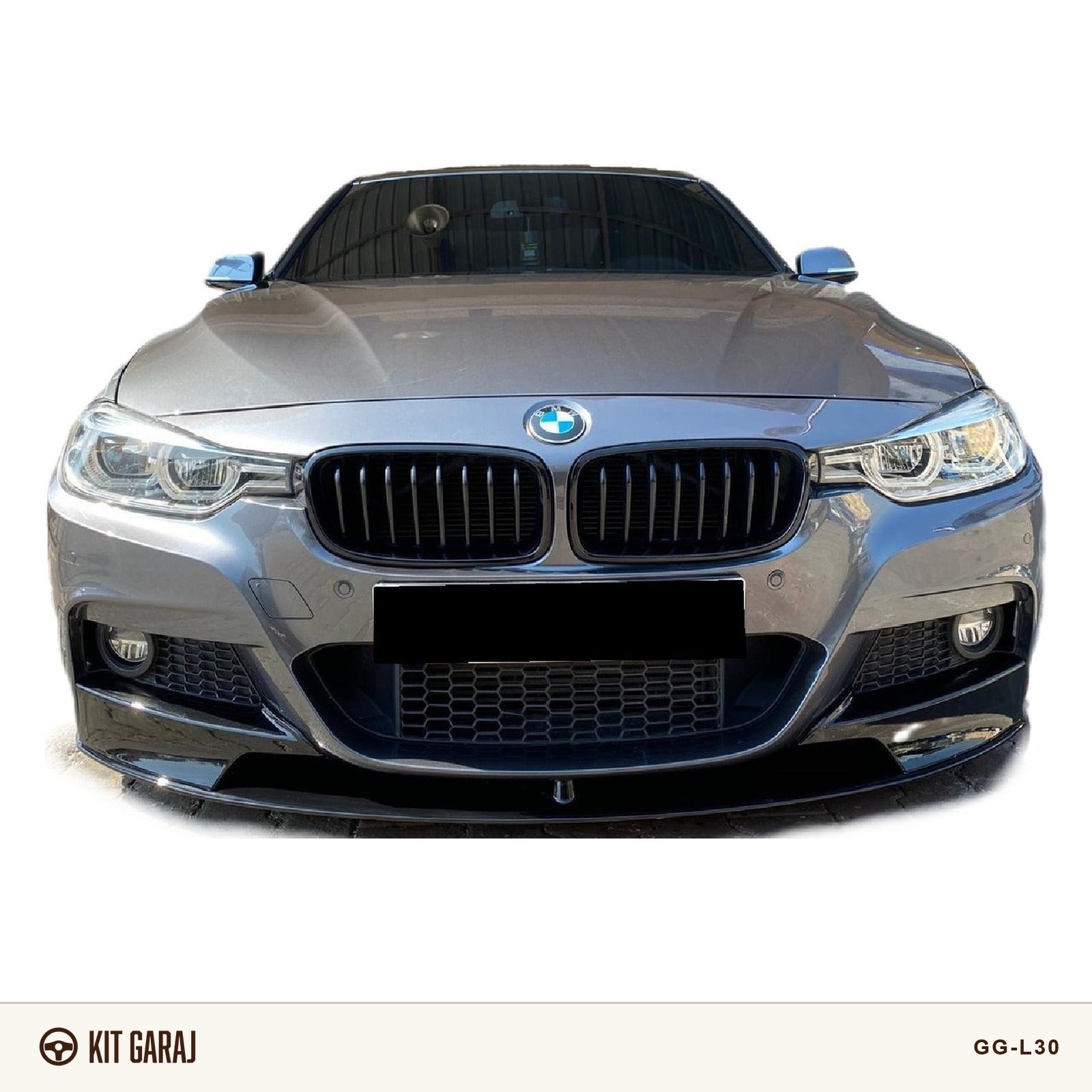 BMW F30 M-Tech Piano Black Ön Lip (Plastik) Boyalı