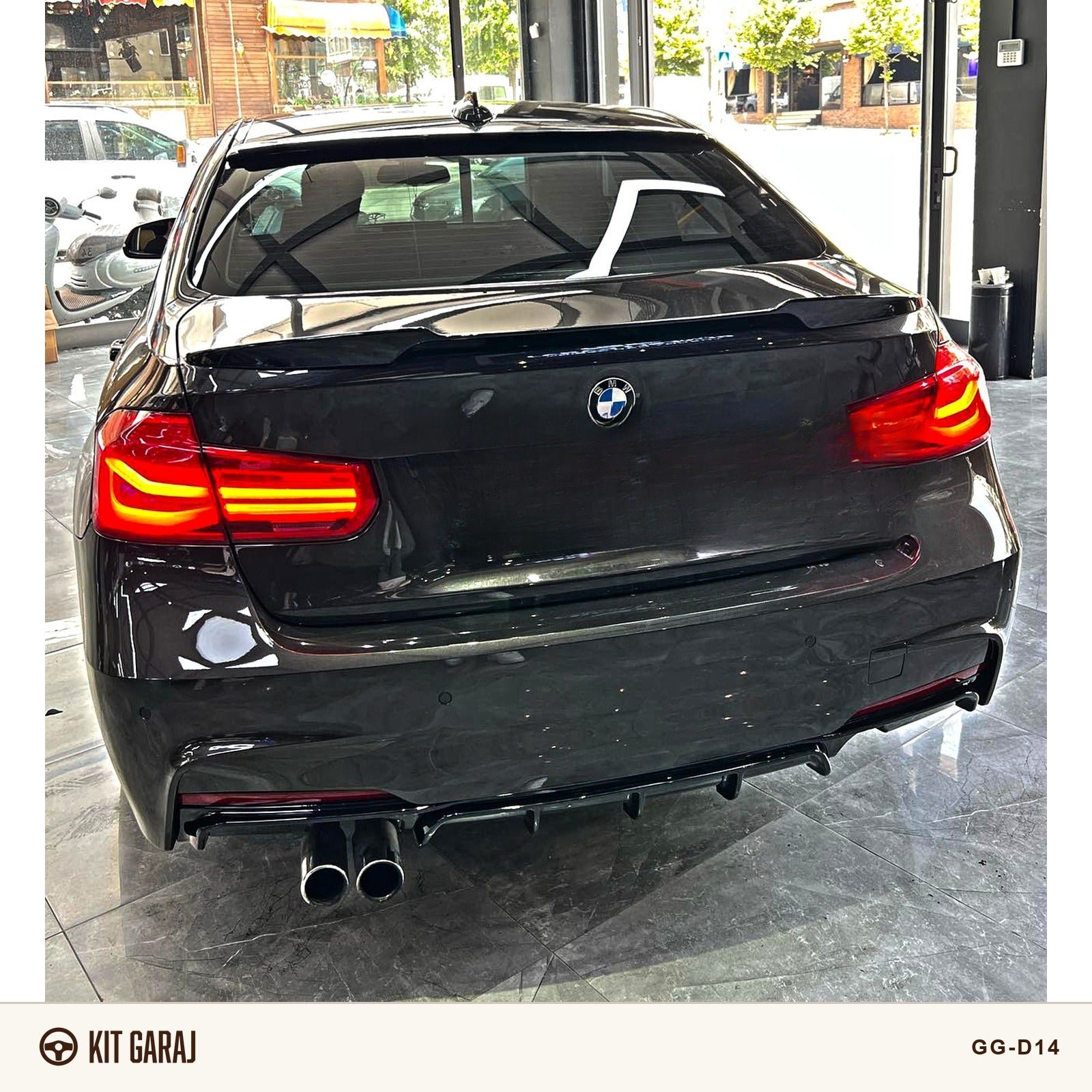 BMW F30 2012-2018 Piano Black Difüzör (Plastik) Boyalı