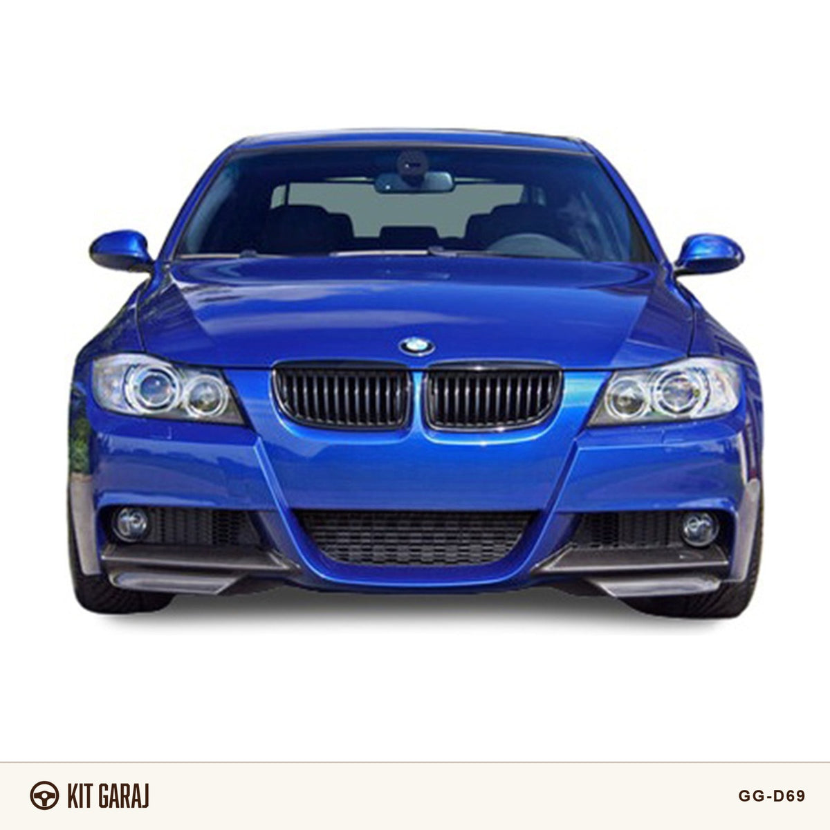BMW E90 Makyajsız 2004-2008 M-Tech Piano Black Flap (Plastik) Boyalı
