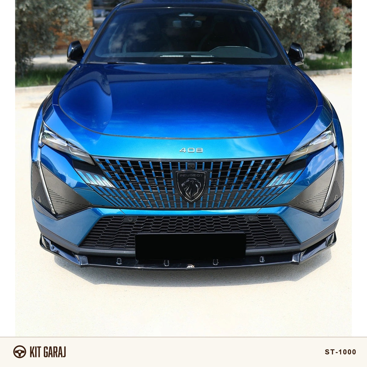 Peugeot 408 Piano Black Ön Lip (Plastik) Boyalı