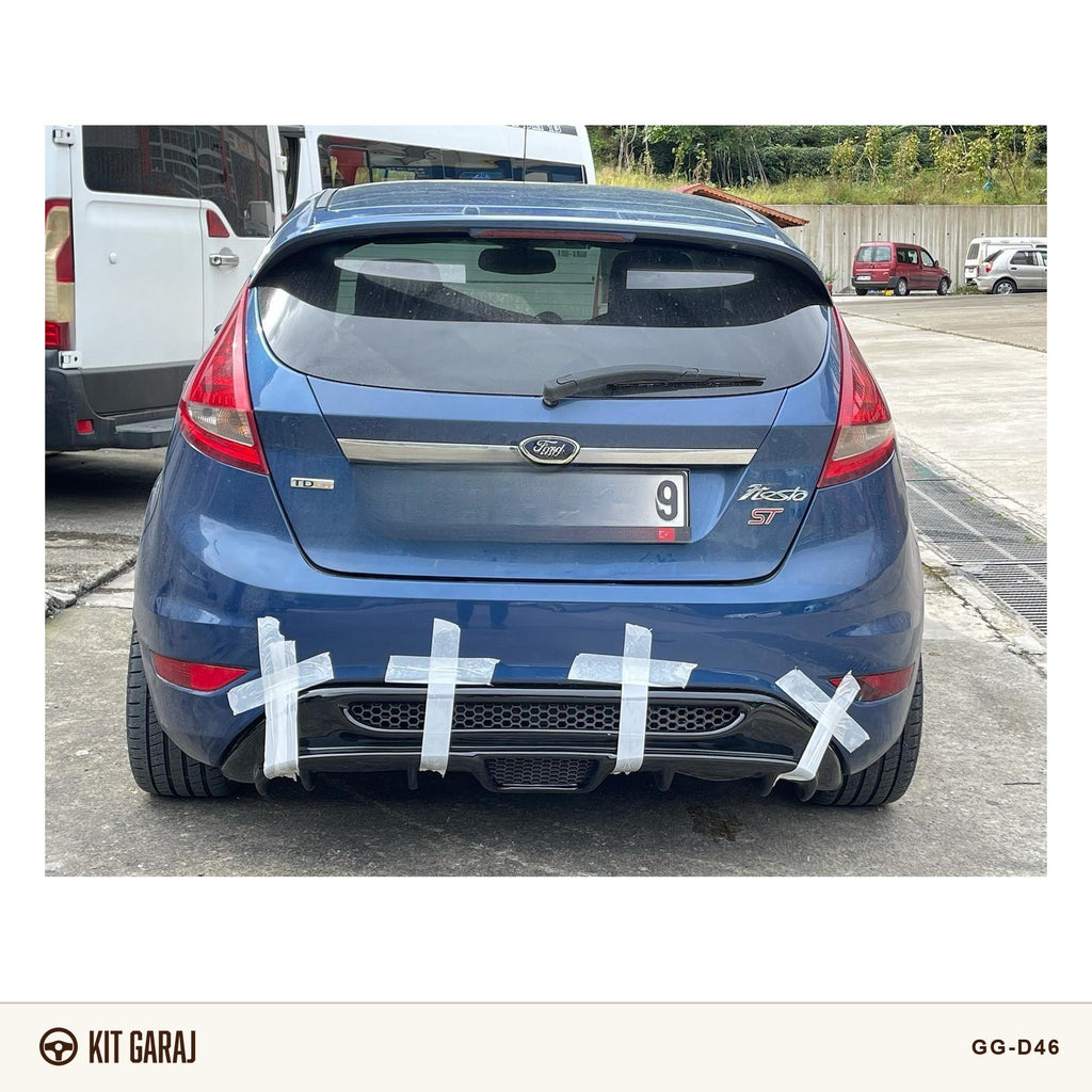 Ford Fiesta Izgaralı Piano Black Difüzör (Plastik) Boyalı