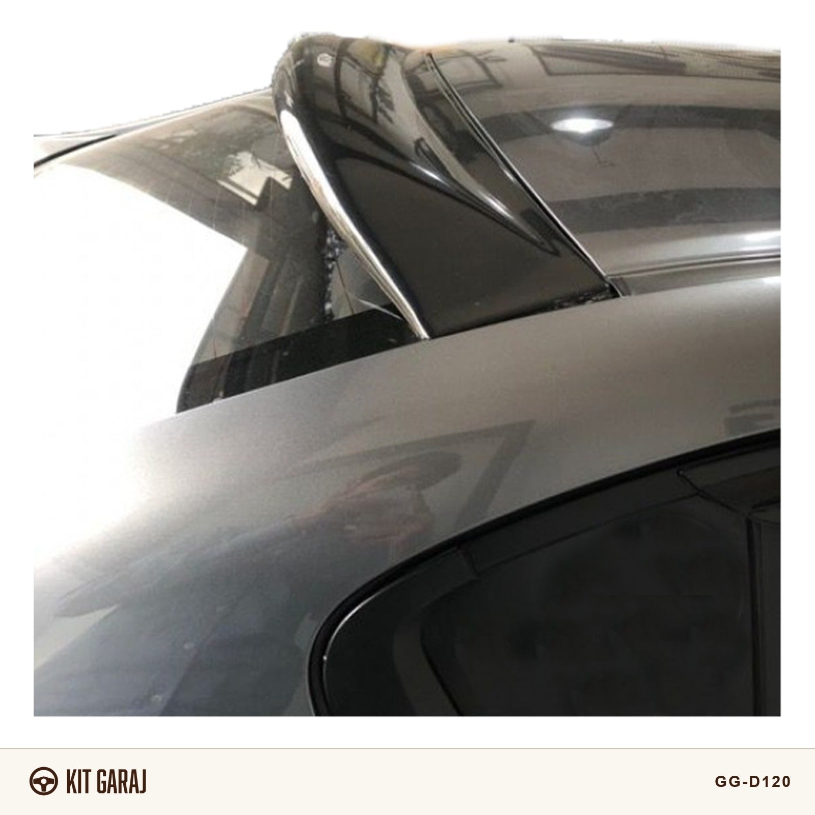 Hyundai Accent Piano Black Cam Üstü Spoiler (Plastik) Boyalı