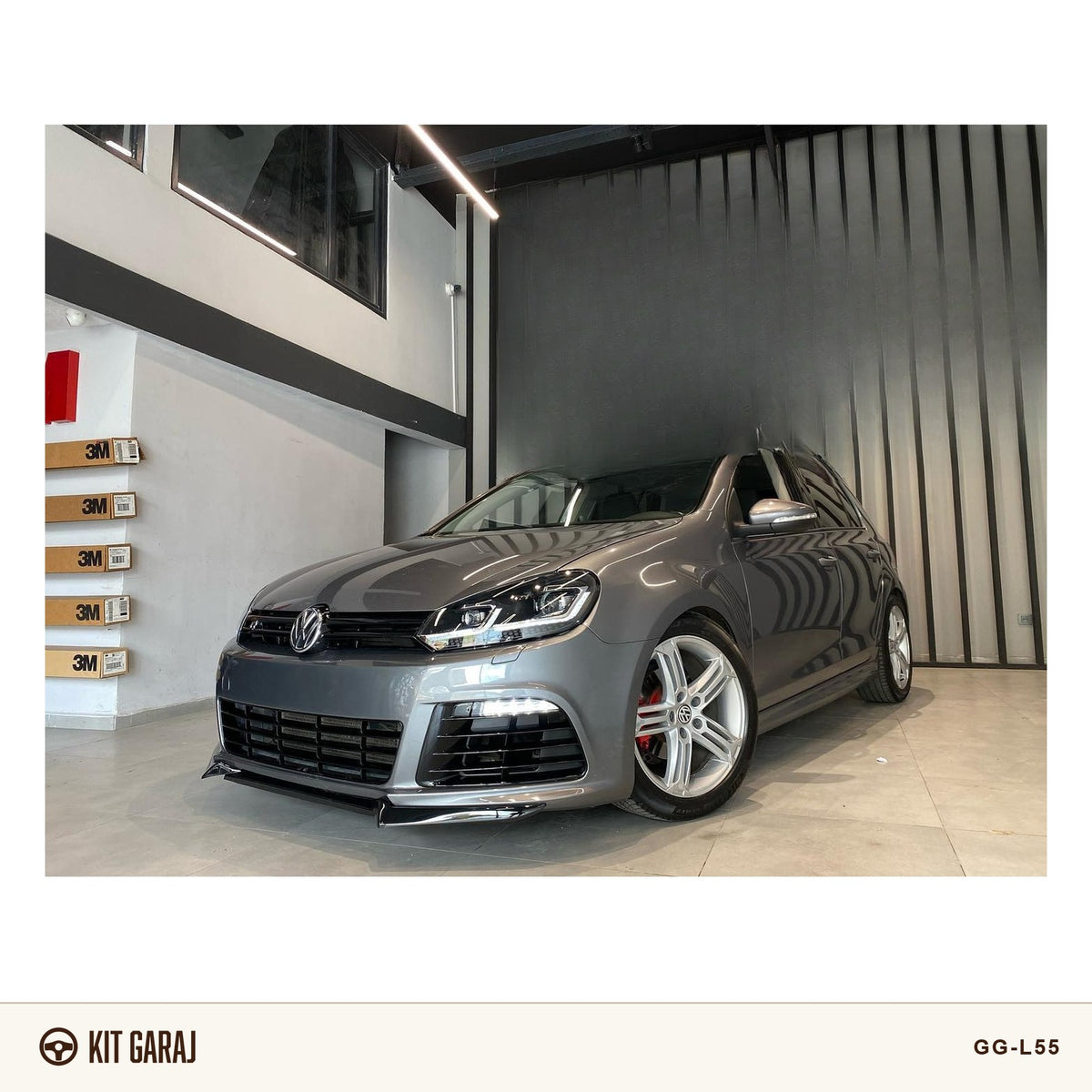 Volkswagen Golf 2009 Piano Black Ön Lip (Plastik) Boyalı