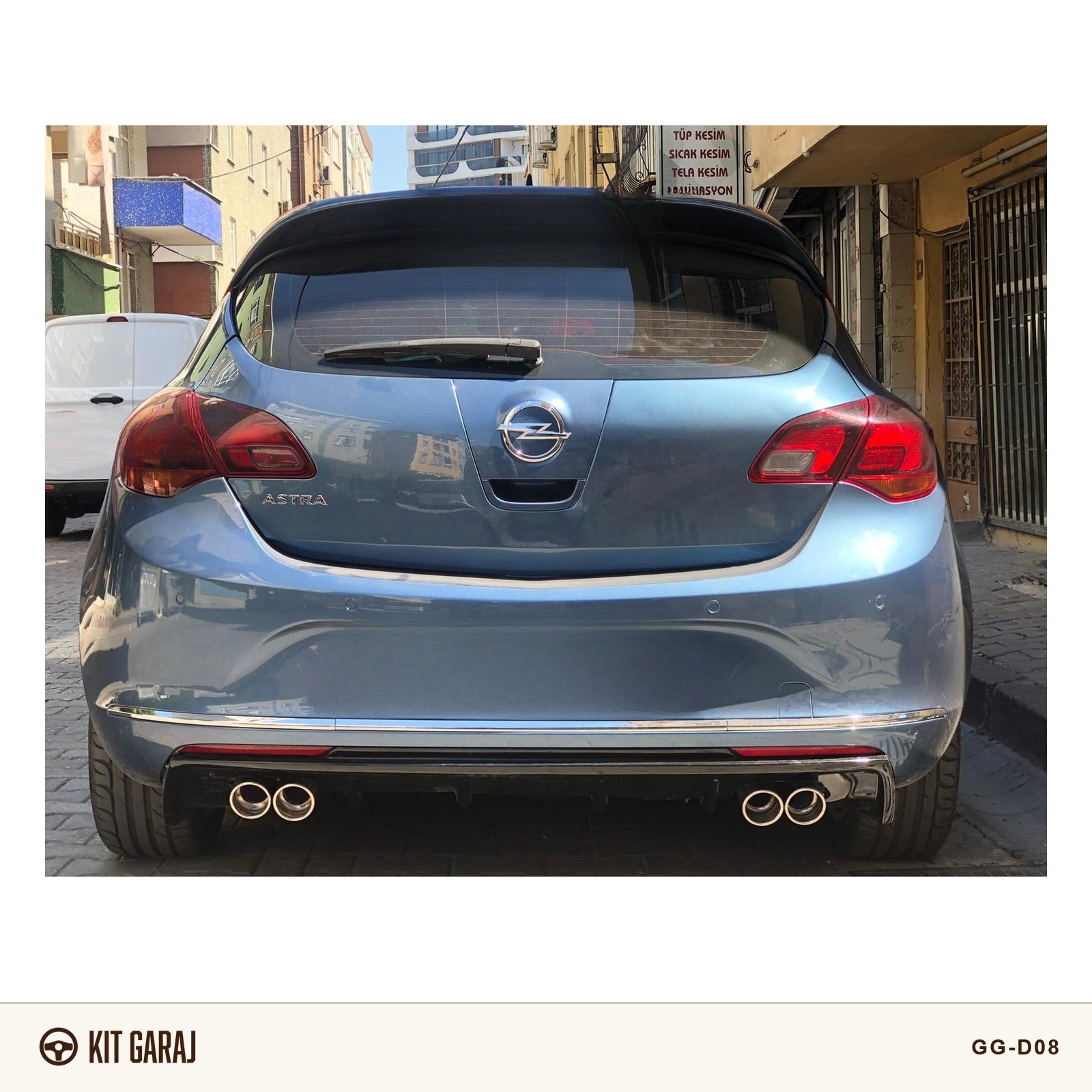 Opel Astra Makyajlı HB Rieger Piano Black Difüzör (Plastik) Boyalı