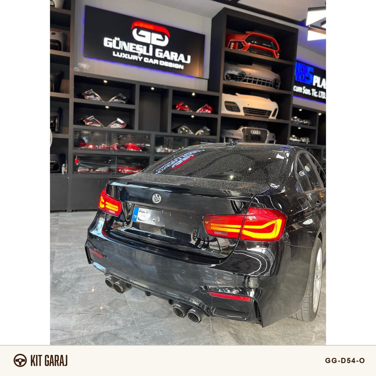 BMW F30 Vorsteiner Difüzör (Plastik) Boyasız