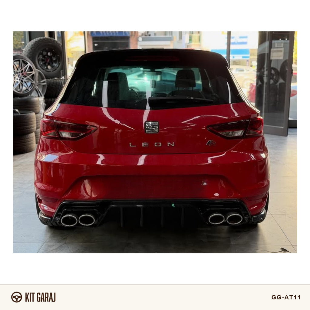 Seat Leon Mk3 2012-2020 Cupra Arka Tampon (Plastik) Boyasız