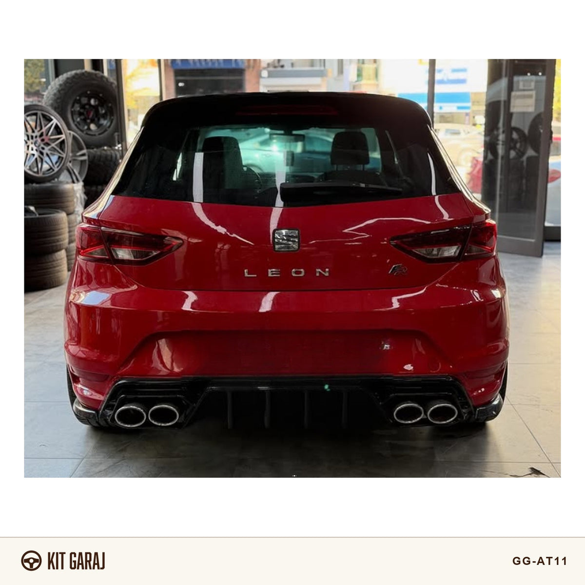 Seat Leon Mk3 2012-2020 Cupra Arka Tampon (Plastik) Boyasız