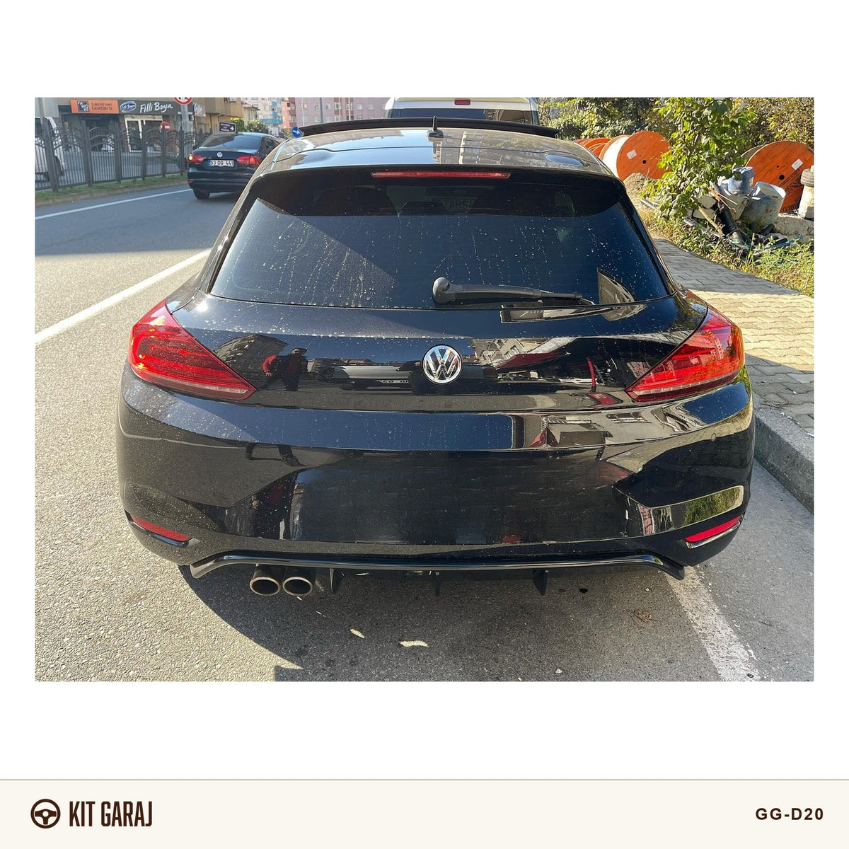 Volkswagen Scirocco Makyajlı Piano Black Difüzör (Plastik) Boyalı