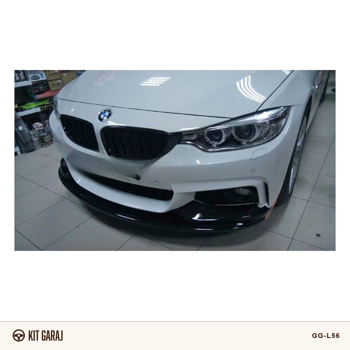 BMW F32 M-Tech Piano Black Ön Lip (Plastik) Boyalı