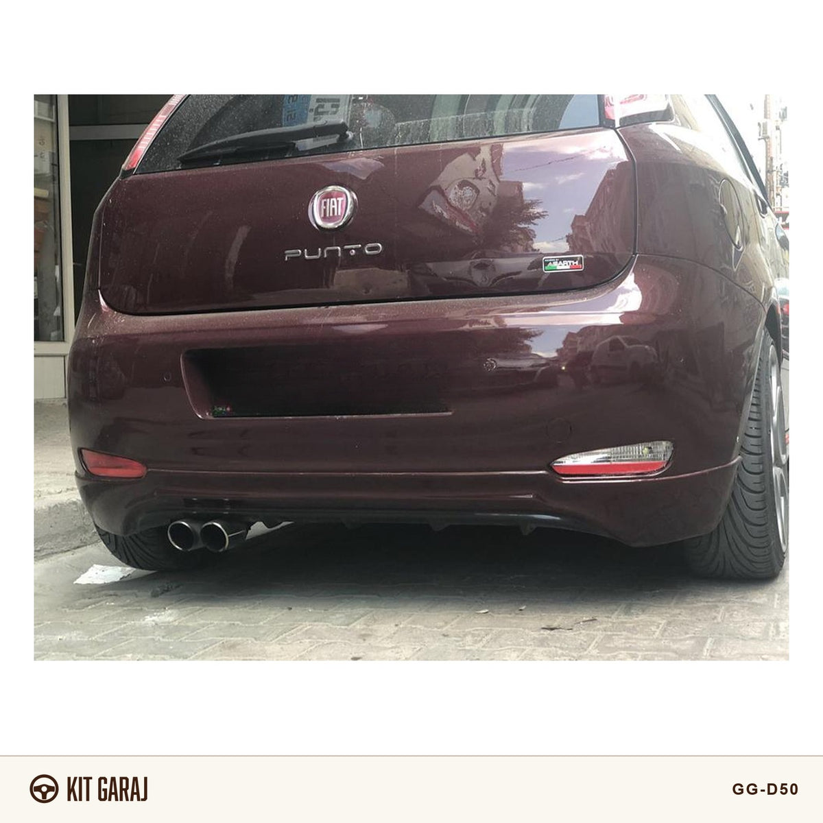 Fiat Punto 2010-2018 Evo Piano Black Arka Ek (Plastik) Boyalı