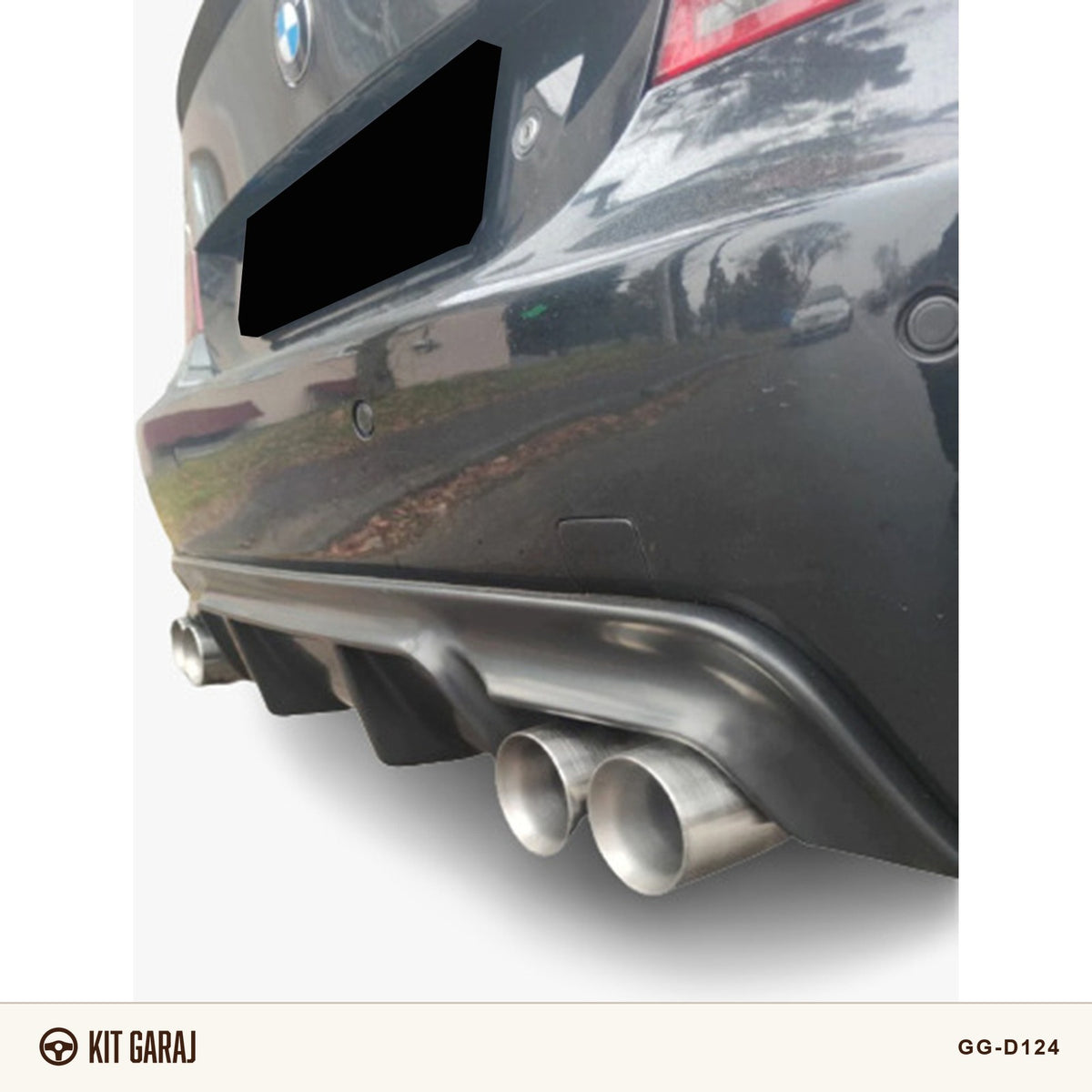 BMW E60 Vorsteiner Piano Black Difüzör (Plastik) Boyalı