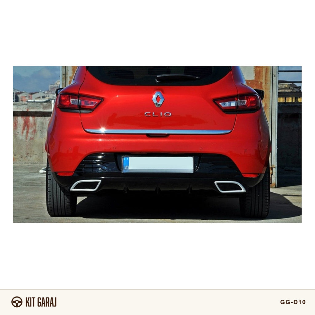 Renault Clio 4 Egzoz Görünümlü Piano Black Difüzör (Plastik) Boyalı
