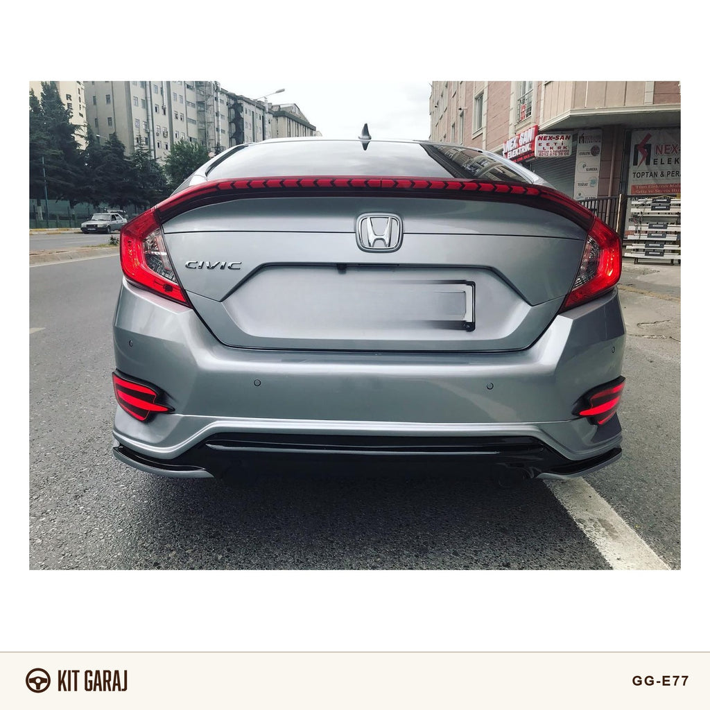 Honda Civic FC5 2016-2021 Turbo Arka Ek (Plastik) Boyasız