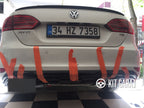 Volkswagen Jetta Makyajsız Egzoz Görünüm Difüzör (Plastik)