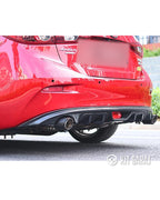 Mazda 3 Uyumlu Çift Çıkış Difüzör Parlak Siyah Difüzör Plastik 2014 2015 2016 2017 2018 2019