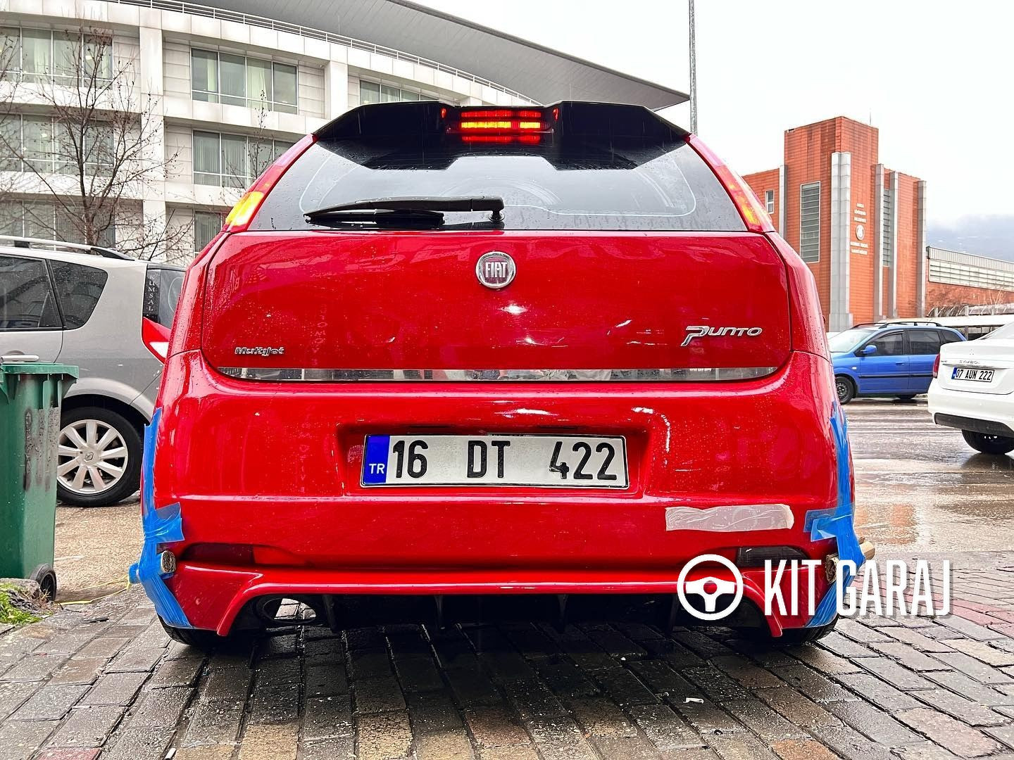 Fiat Punto Grande Rieger Arka Ek Difüzör Siyah Plastik 2005-2009 Arka-Difüzör-Body Kit-ek-karlık
