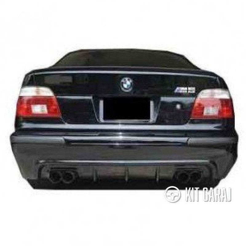 BMW 5.seri E39 1998-2004 Plastik Boyasız M5 Çift Çıkış Difüzör