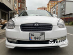 Hyundai Accent Era Custom Ön Ek Boyasız Plastik Mat Siyah