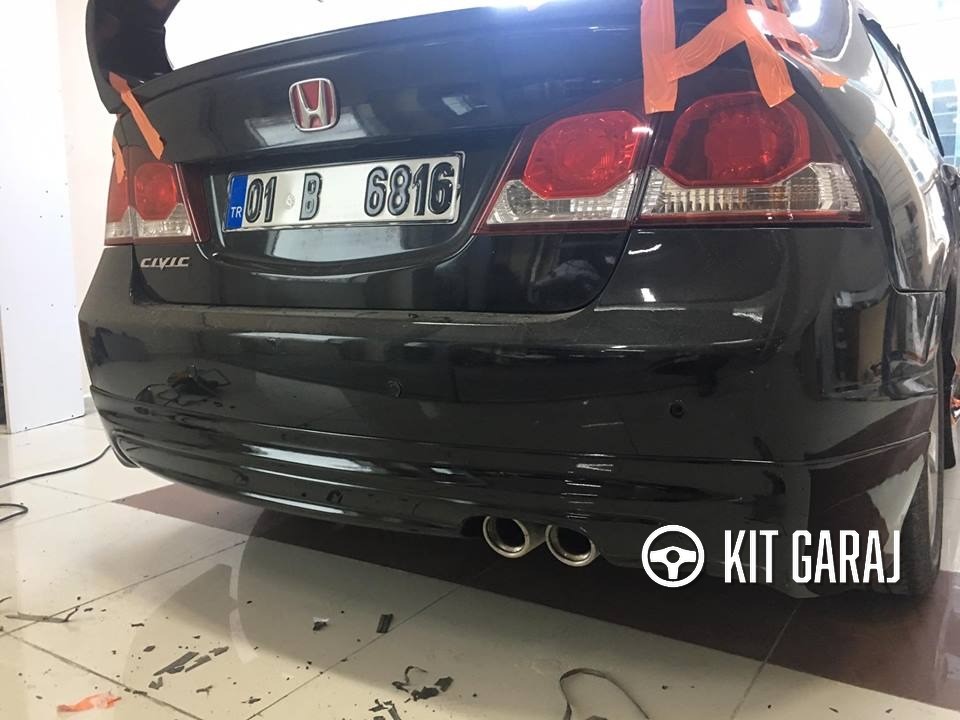Honda Civic Fd6 Uyumlu Mugen Arka Ek (Plastik)