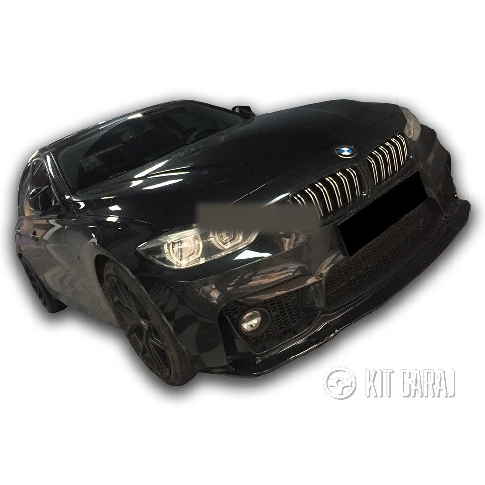 BMW F30 M3 Parlak Siyah Ön Lip (Plastik) Boyalı