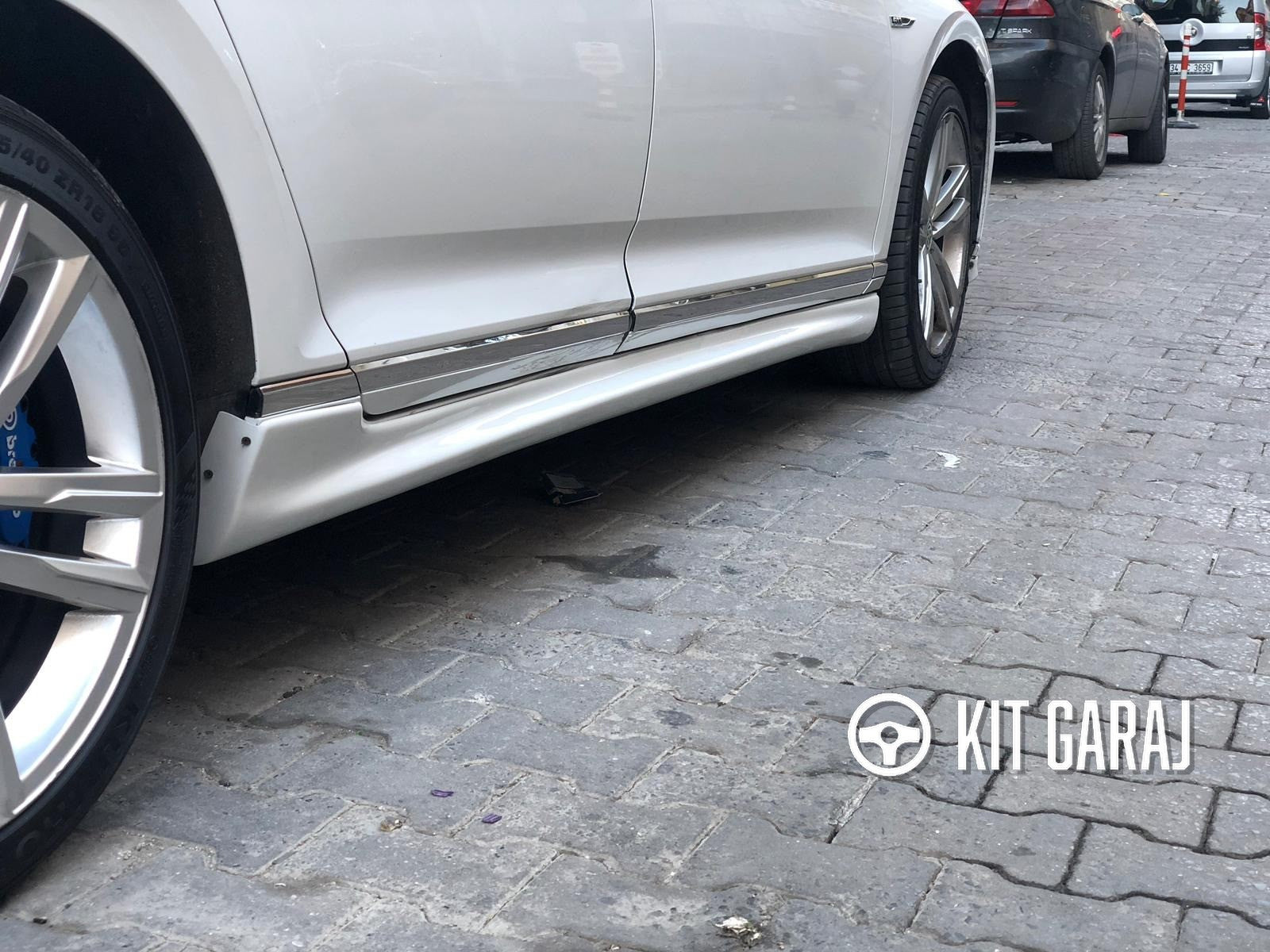 Volkswagen Passat B8 2014 - Sonrası Uyumlu Yan Marşpiyel (Plastik)
