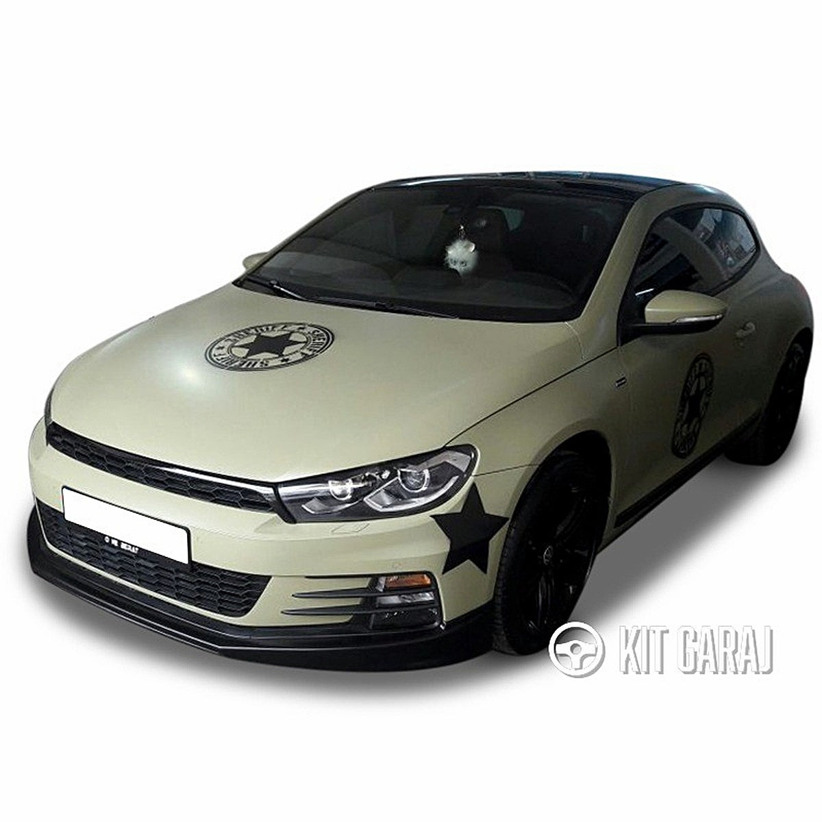 Volkswagen Scirocco 2014-2017 Uyumlu Makyajlı Kasa Uyumlu Boyasız Plastik Ön Ek