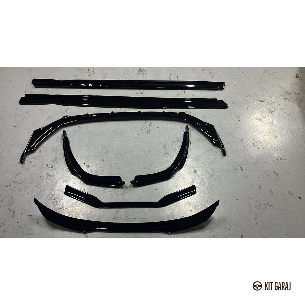 Peugeot 408 Parlak Siyah Body Kit (Plastik) Boyalı