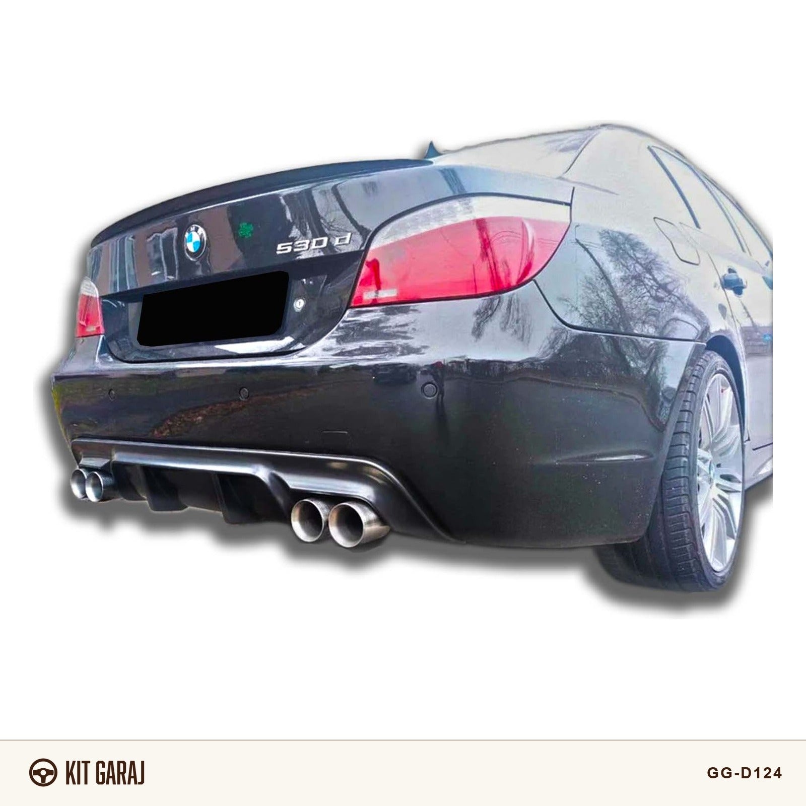 BMW E60 Vorsteiner Piano Black Difüzör (Plastik) Boyalı