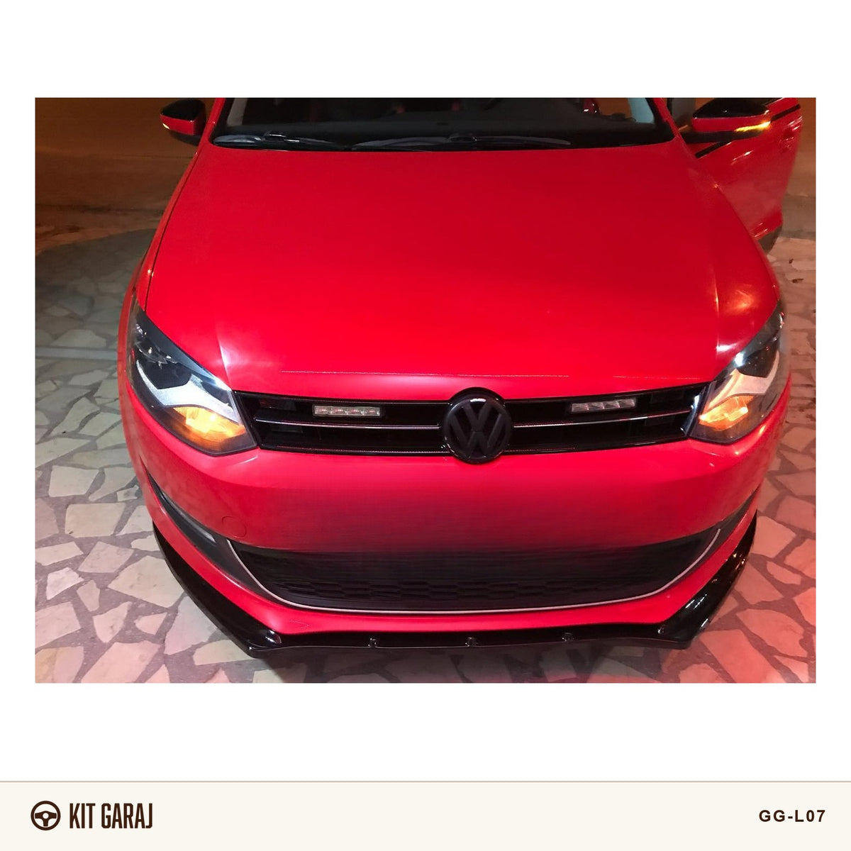 Volkswagen Polo Piano Black Ön Lip (Plastik) Boyalı