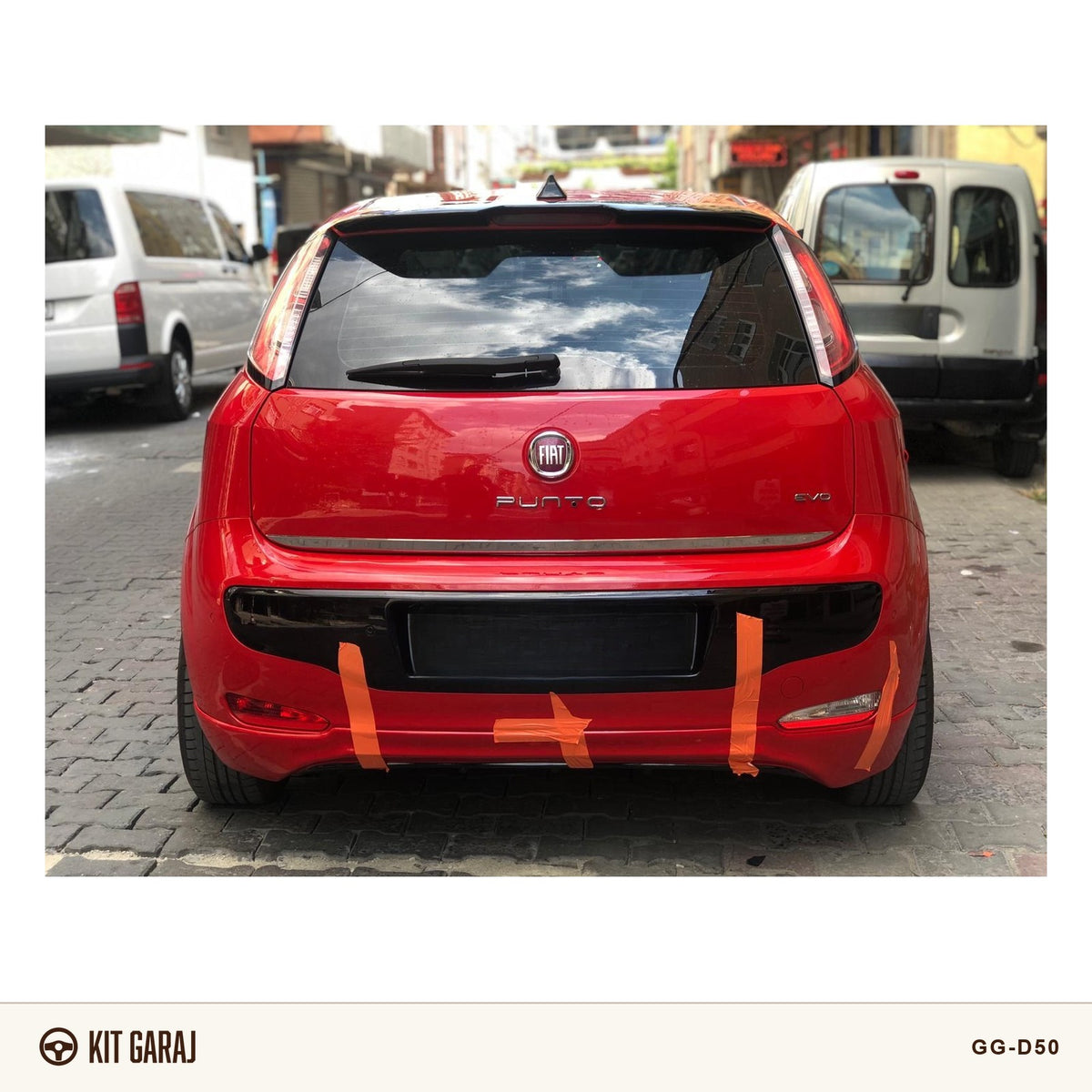Fiat Punto 2010-2018 Evo Piano Black Arka Ek (Plastik) Boyalı