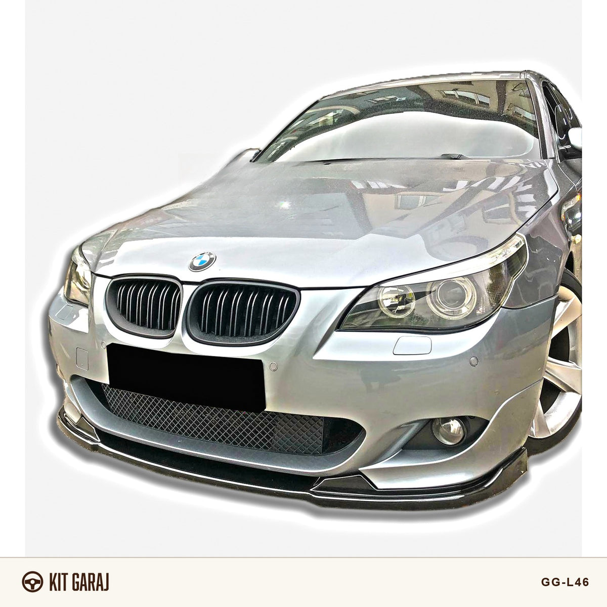 BMW E60 M-Tech Piano Black Ön Lip (Plastik) Boyalı
