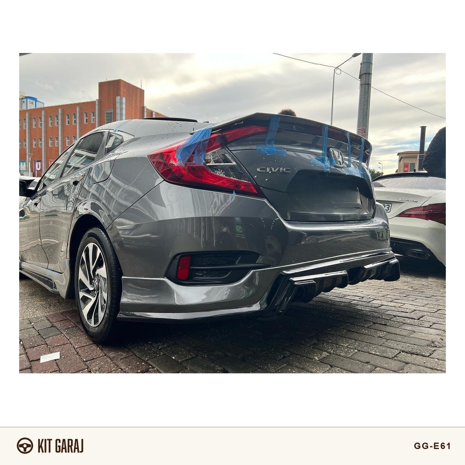 Honda Civic FC5 2016-2021 Mugen Arka Ek (Plastik) Boyasız