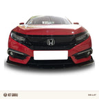 Honda Civic FC5 2016-2021 Düz Piano Black Ön Lip (Plastik) Boyalı