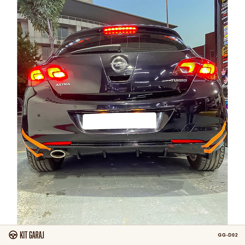 Opel Astra Makyajsız HB Piano Black Difüzör (Plastik) Boyalı