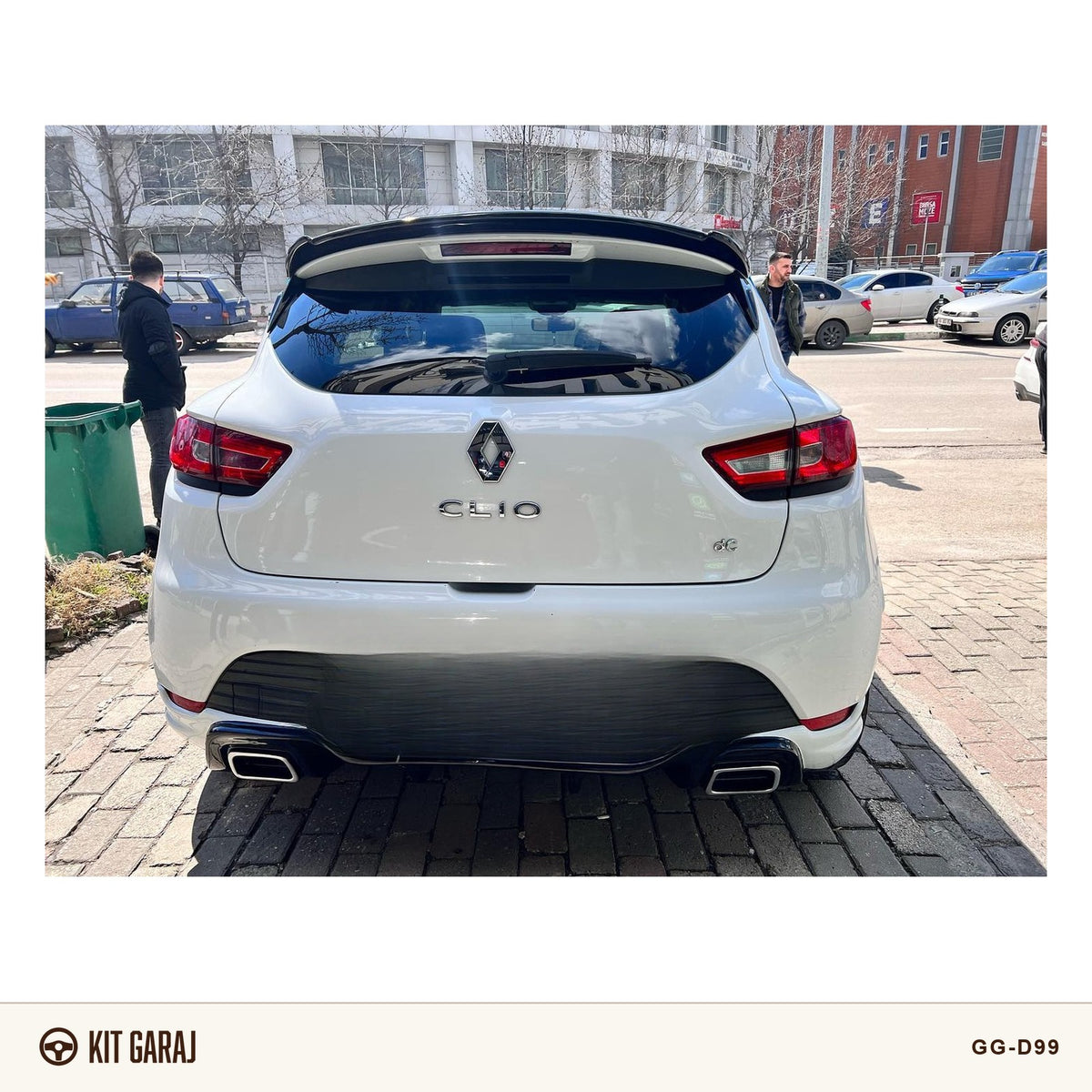 Renault Clio Egzoz Görünümlü Difüzör (Plastik) Boyasız