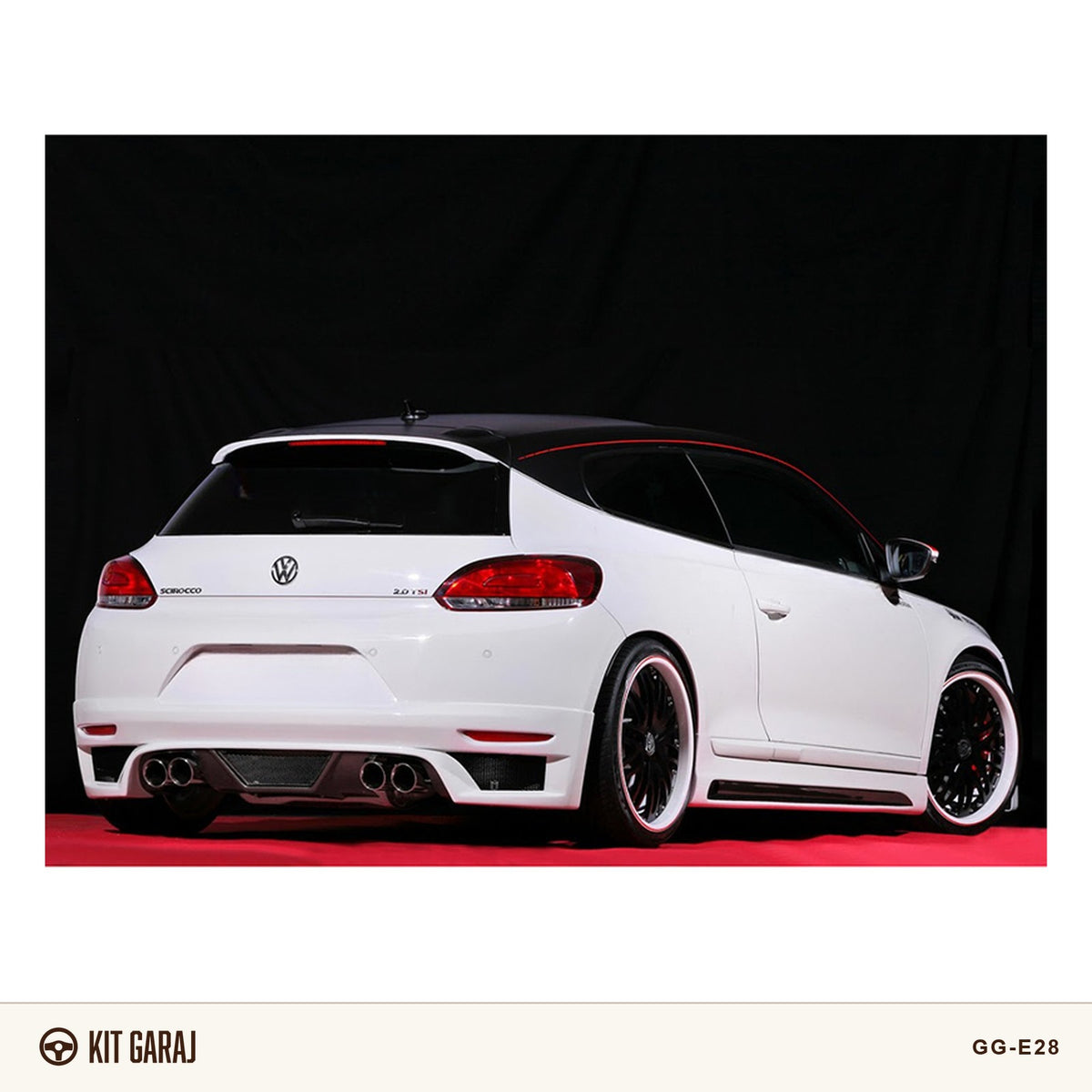 Volkswagen Scirocco Makyajsız Rieger Arka Ek (Plastik) Boyasız