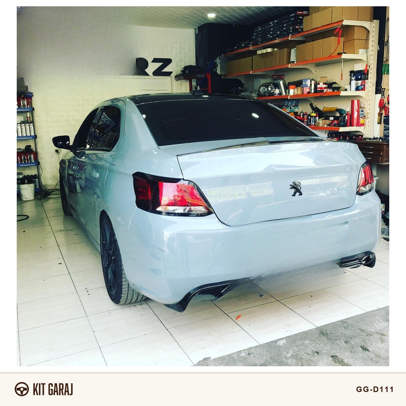 Peugeot 301 Difüzör Tampon Eki 2012-2023 arası UyumluParlak Siyah